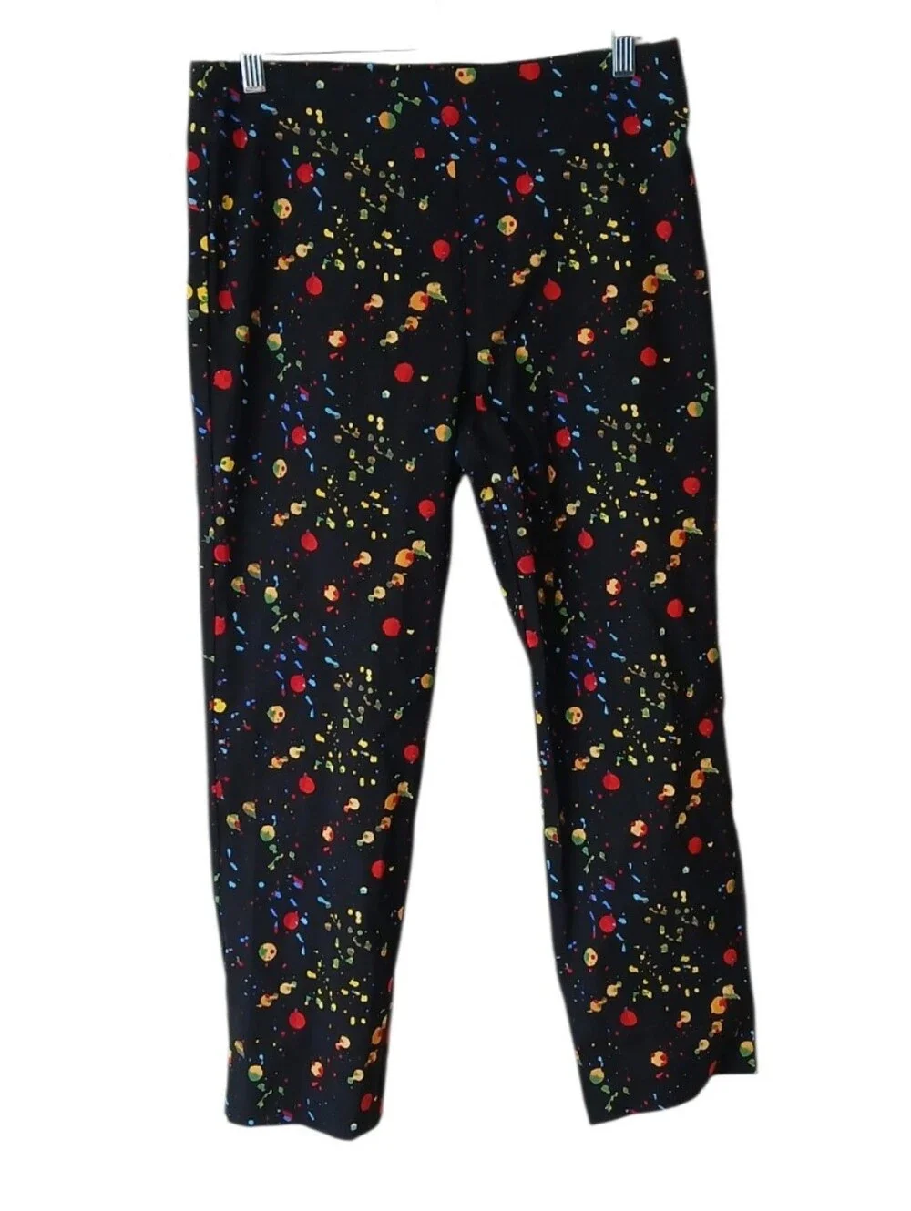 Krazy Larry Black Splatter Pull-On Pants Size 8
